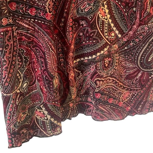 Pre Owned Women’s JKLA II Paisley Print Style Blouse Sz 18/20W Hippie Vibe - Picture 7 of 11